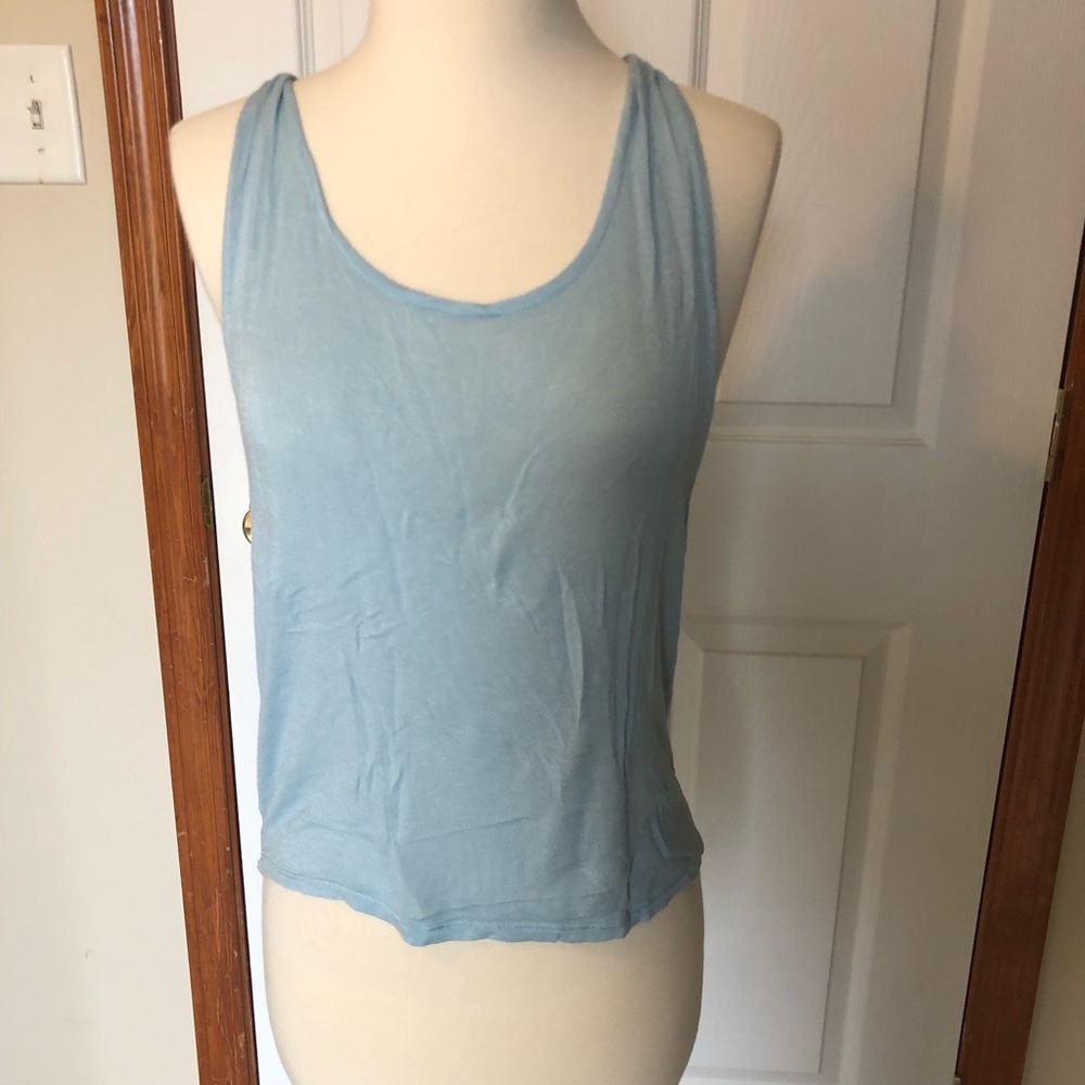 Soft open back tank top